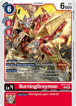 BurningGreymon (BT21-014) - World Convergence