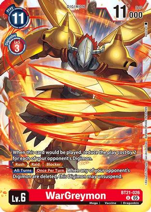 WarGreymon (BT21-026) - World Convergence