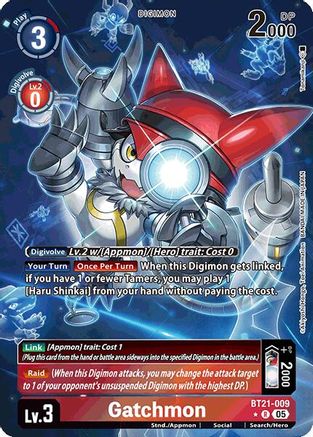 Gatchmon (Alternate Art) (BT21-009) - World Convergence Foil