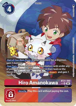 Hiro Amanokawa (Alternate Art) (BT21-080) - World Convergence Foil