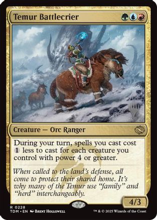 Temur Battlecrier (PPTDM-228) - Promo Pack: Tarkir: Dragonstorm Foil