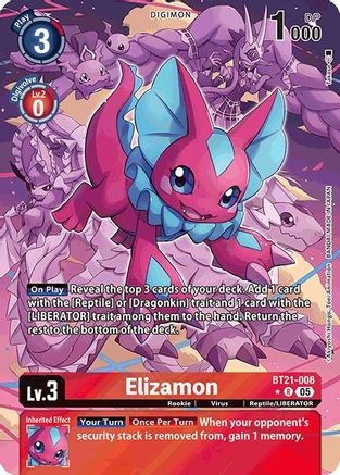 Elizamon (Alternate Art) (BT21-008) - World Convergence Foil
