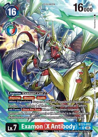 Examon (X Antibody) (Alternate Art) (BT21-052) - World Convergence Foil
