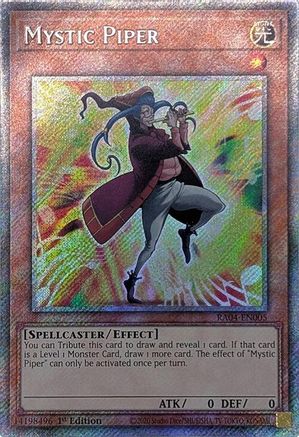 Mystic Piper (Platinum Secret Rare) (RA04-EN005) - Quarter Century Stampede 1st Edition