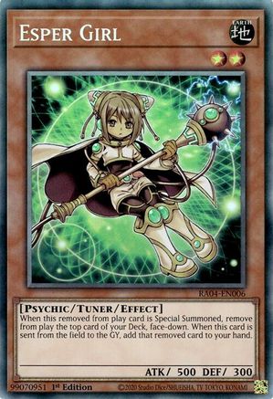 Esper Girl (CR) (RA04-EN006) - Quarter Century Stampede 1st Edition