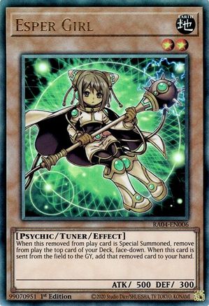 Esper Girl (PUR) (RA04-EN006) - Quarter Century Stampede 1st Edition