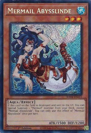 Mermail Abysslinde (Secret Rare) (RA04-EN011) - Quarter Century Stampede 1st Edition
