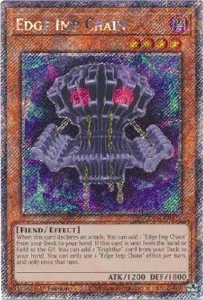 Edge Imp Chain (Platinum Secret Rare) (RA04-EN014) - Quarter Century Stampede 1st Edition