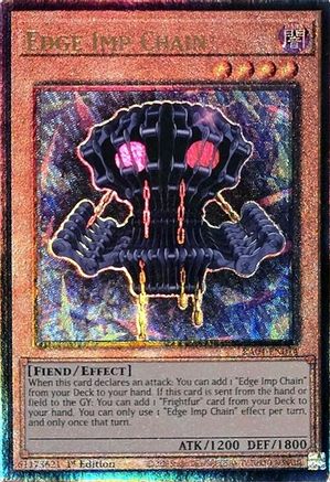 Edge Imp Chain (Ultimate Rare) (RA04-EN014) - Quarter Century Stampede 1st Edition