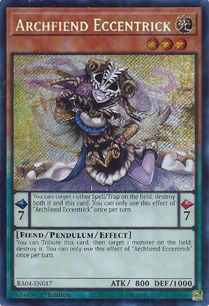 Archfiend Eccentrick (Secret Rare) (RA04-EN017) - Quarter Century Stampede 1st Edition