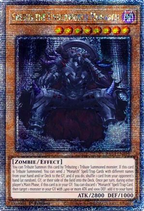 Erebus the Underworld Monarch (Quarter Century Secret Rare) (RA04-EN019) - Quarter Century Stampede 1st Edition
