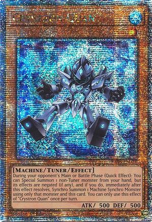 Crystron Quan (Quarter Century Secret Rare) (RA04-EN021) - Quarter Century Stampede 1st Edition