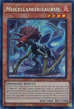 Miscellaneousaurus (Secret Rare) (RA04-EN022) - Quarter Century Stampede 1st Edition