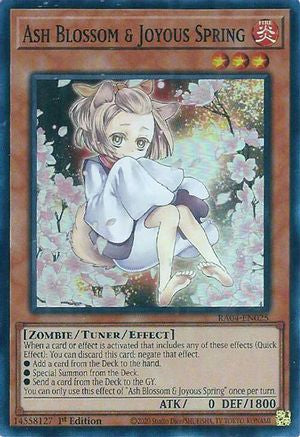 Ash Blossom & Joyous Spring  (Alternate Art) (RA04-EN025) - Quarter Century Stampede 1st Edition