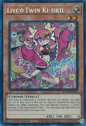 LiveTwin Ki-sikil (Secret Rare) (RA04-EN035) - Quarter Century Stampede 1st Edition