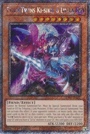 EvilTwins Ki-sikil & Lil-la (Platinum Secret Rare) (RA04-EN037) - Quarter Century Stampede 1st Edition