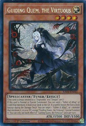 Guiding Quem, the Virtuous (Secret Rare) (RA04-EN043) - Quarter Century Stampede 1st Edition