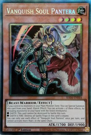 Vanquish Soul Pantera (CR) (RA04-EN044) - Quarter Century Stampede 1st Edition