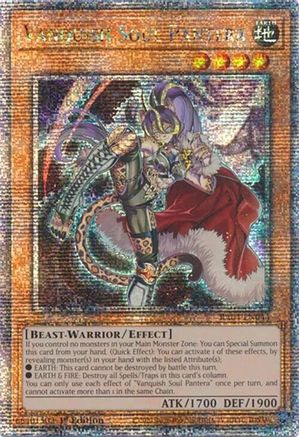 Vanquish Soul Pantera (Quarter Century Secret Rare) (RA04-EN044) - Quarter Century Stampede 1st Edition