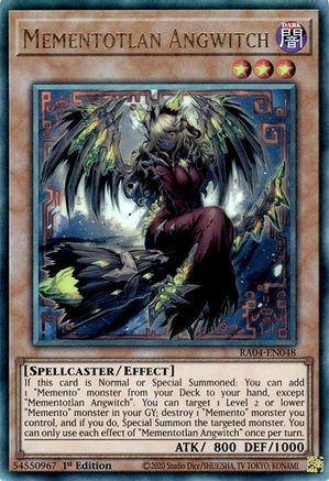 Mementotlan Angwitch (Ultimate Rare) (RA04-EN048) - Quarter Century Stampede 1st Edition