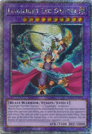 Lunalight Leo Dancer (Quarter Century Secret Rare) (RA04-EN053) - Quarter Century Stampede 1st Edition