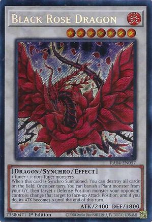 Black Rose Dragon (Secret Rare) (RA04-EN057) - Quarter Century Stampede 1st Edition
