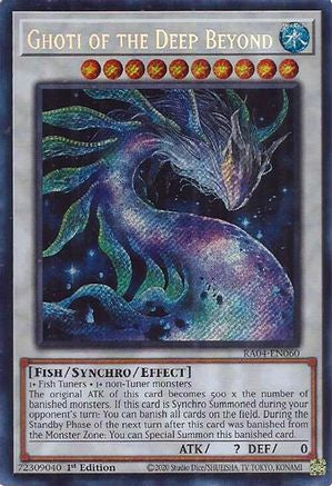 Ghoti of the Deep Beyond (Secret Rare) (RA04-EN060) - Quarter Century Stampede 1st Edition