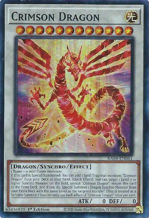 Crimson Dragon (card) (RA04-EN061) - Quarter Century Stampede 1st Edition