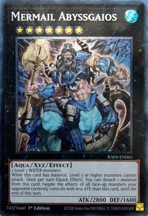 Mermail Abyssgaios (CR) (RA04-EN065) - Quarter Century Stampede 1st Edition