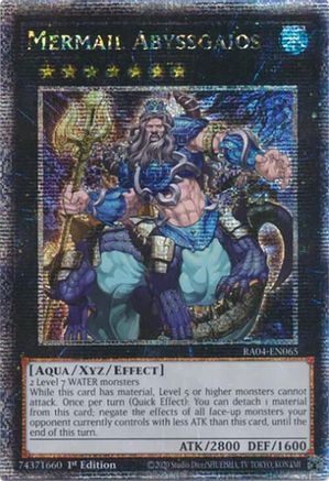 Mermail Abyssgaios (Quarter Century Secret Rare) (RA04-EN065) - Quarter Century Stampede 1st Edition