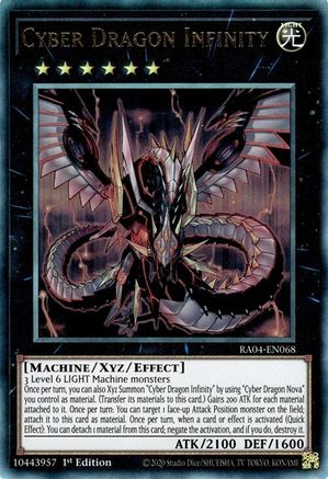 Cyber Dragon Infinity (Ultimate Rare) (RA04-EN068) - Quarter Century Stampede 1st Edition