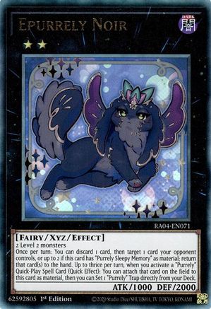 Epurrely Noir (Ultimate Rare) (RA04-EN071) - Quarter Century Stampede 1st Edition