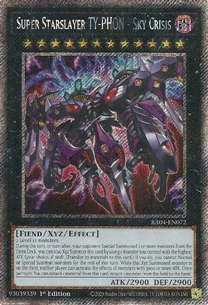 Super Starslayer TY-PHON - Sky Crisis (Platinum Secret Rare) (RA04-EN072) - Quarter Century Stampede 1st Edition