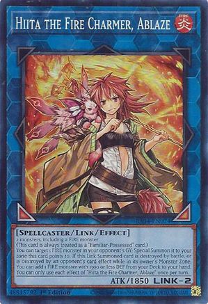 Hiita the Fire Charmer, Ablaze (RA04-EN074) - Quarter Century Stampede 1st Edition