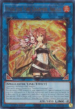 Hiita the Fire Charmer, Ablaze (UR) (RA04-EN074) - Quarter Century Stampede 1st Edition