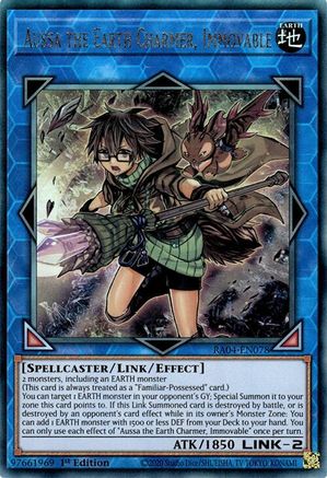 Aussa the Earth Charmer, Immovable (Ultimate Rare) (RA04-EN078) - Quarter Century Stampede