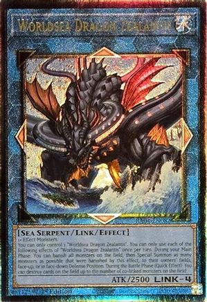 Worldsea Dragon Zealantis (Ultimate Rare) (RA04-EN082) - Quarter Century Stampede 1st Edition