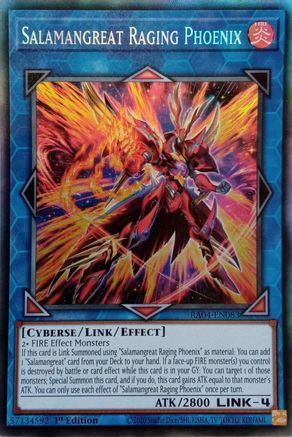 Salamangreat Raging Phoenix (CR) (RA04-EN083) - Quarter Century Stampede 1st Edition