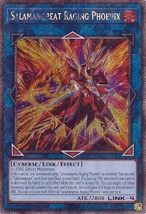 Salamangreat Raging Phoenix (Platinum Secret Rare) (RA04-EN083) - Quarter Century Stampede 1st Edition