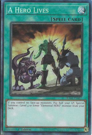 A Hero Lives (CR) (RA04-EN087) - Quarter Century Stampede 1st Edition