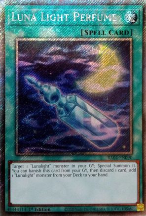 Luna Light Perfume (Platinum Secret Rare) (RA04-EN090) - Quarter Century Stampede 1st Edition
