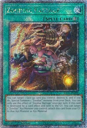 Zoodiac Barrage (Quarter Century Secret Rare) (RA04-EN091) - Quarter Century Stampede 1st Edition