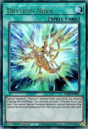Drytron Nova (Ultimate Rare) (RA04-EN097) - Quarter Century Stampede 1st Edition