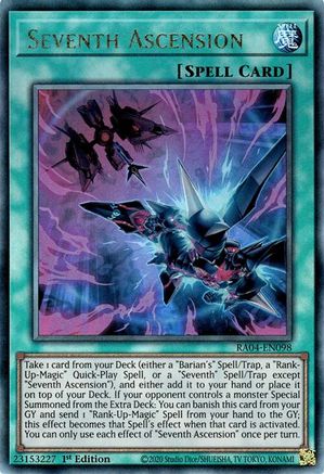 Seventh Ascension (Ultimate Rare) (RA04-EN098) - Quarter Century Stampede 1st Edition