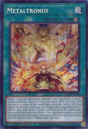 Metaltronus (Secret Rare) (RA04-EN100) - Quarter Century Stampede 1st Edition