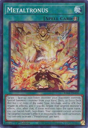 Metaltronus (RA04-EN100) - Quarter Century Stampede 1st Edition