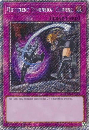 Different Dimension Ground (Platinum Secret Rare) (RA04-EN101) - Quarter Century Stampede 1st Edition
