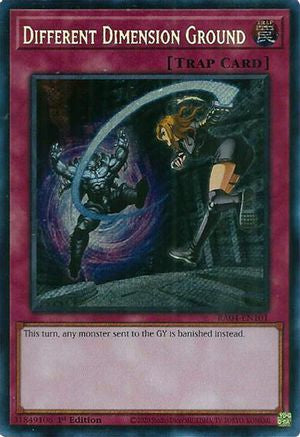 Different Dimension Ground (Secret Rare) (RA04-EN101) - Quarter Century Stampede 1st Edition