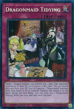 Dragonmaid Tidying (Secret Rare) (RA04-EN102) - Quarter Century Stampede 1st Edition