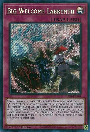 Big Welcome Labrynth (Secret Rare) (RA04-EN104) - Quarter Century Stampede 1st Edition